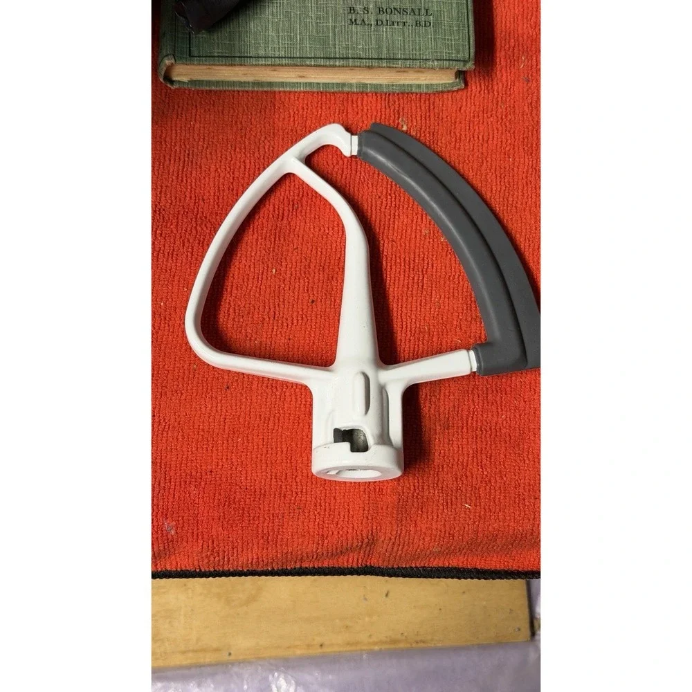 Stand Mixer Flat Beater‎ Paddle Attachment White Gray Used